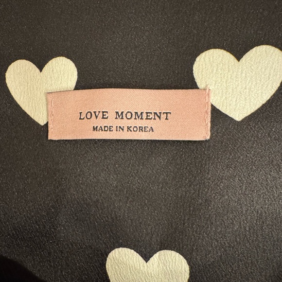 Empire Waist Dress with White Heart Pattern - Picture 7 of 7